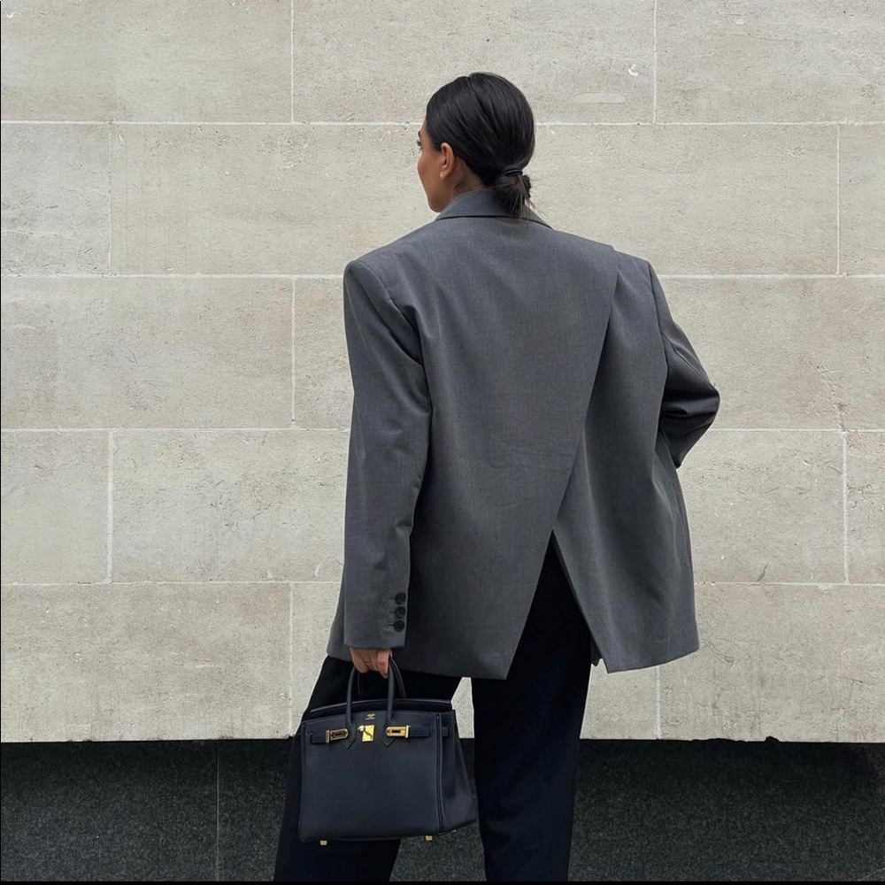 𝗡𝗪𝗧 𝗭𝗮𝗿𝗮 • Shoulder Pad Vented Blazer